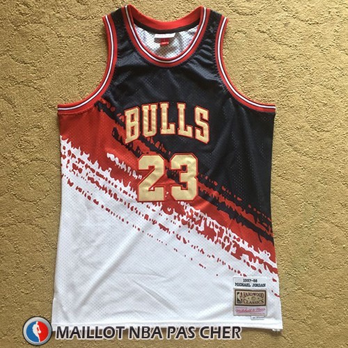 Maillot Chicago Bulls Michael Jordan Mitchell & Ness Noir